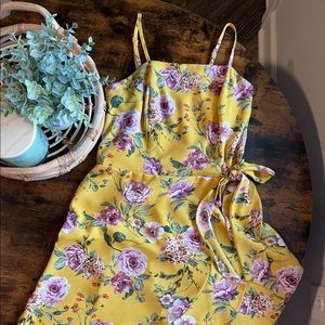 Women’s Yellow Floral Dress